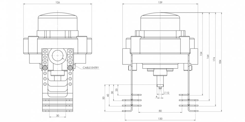 KSSK in alluminio con indicatore visivo ATEX