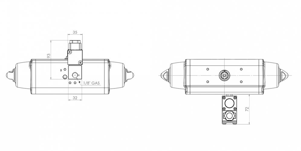 Elettrovalvola 3/2 NC da 1/8” con bobina II3GD ExnA T4 ATEX